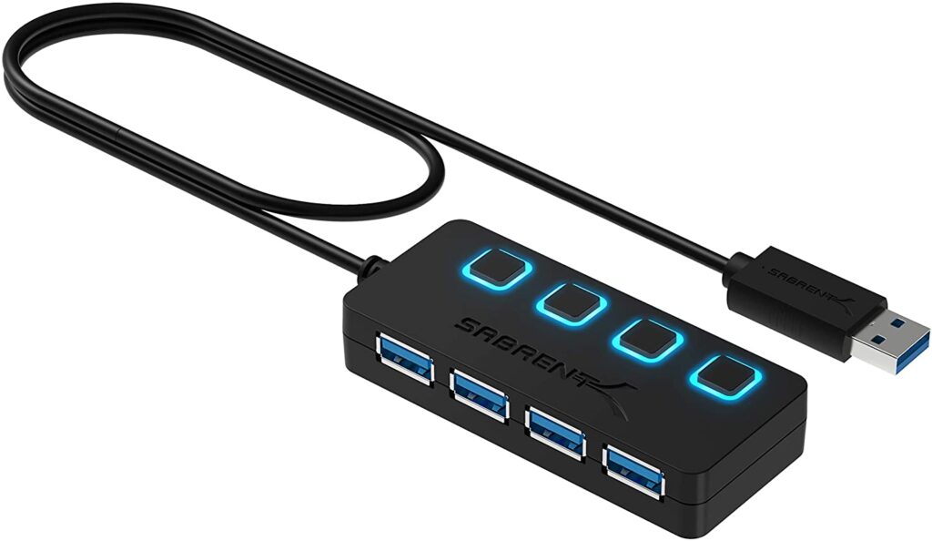 The Sabrent USB Hub is the best option for gaming.