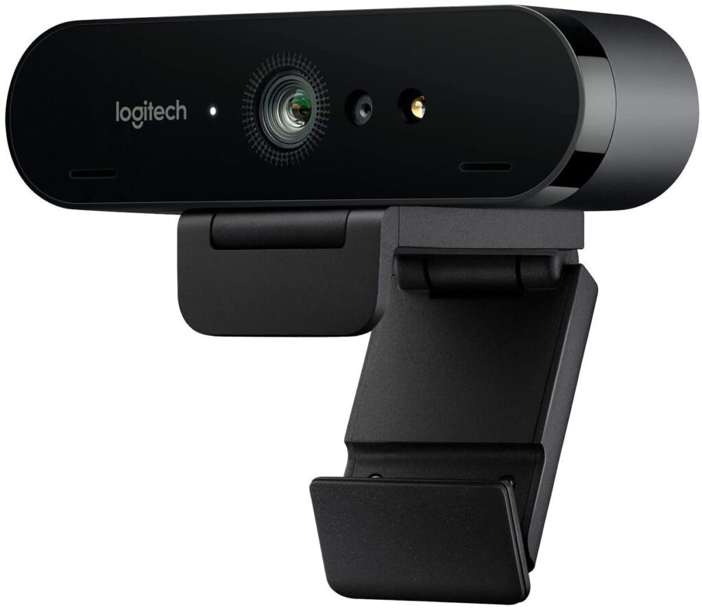 Logitech Brio webcam angle view